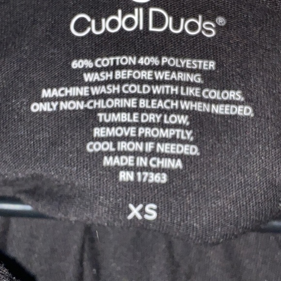 NEW Cuddl Duds Wo size XS BlacK PINK LOVE MORE PAJAMAS TOP AND PANTS - Picture 3 of 13